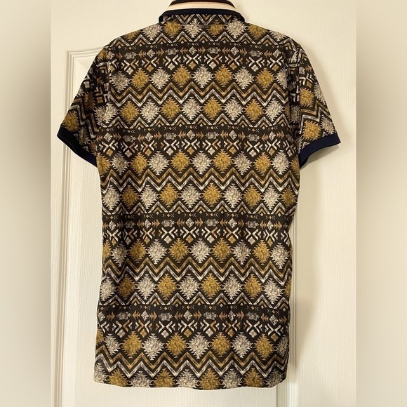 Inimigo Polo Patterned T-Shirt Men’s Size Small - Picture 2 of 5